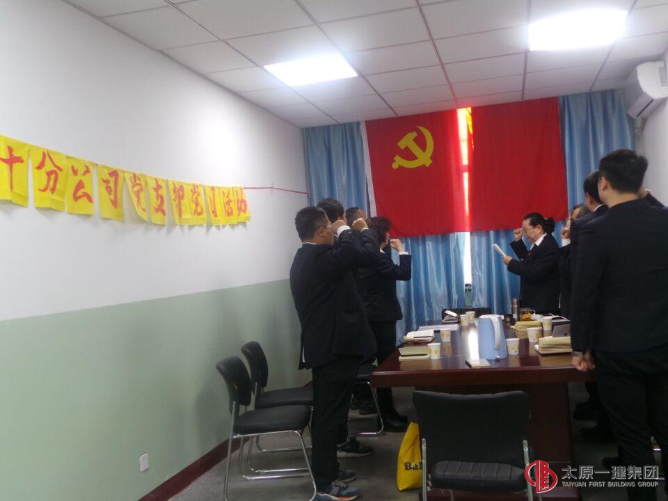 十分公司党支部组织开展党日活动